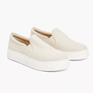 Lane Bryant Ivory Slip-On Platform Sneakers, Size 10 WIDE